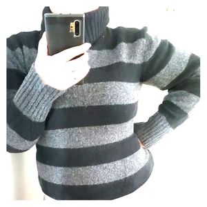 Calvin Klein Jeans Turtleneck Sweater Striped L